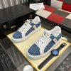 BalmainB-CourtSneakers_3 Balmain Blue Monogram Jacquard B-Court Sneakers