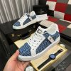 BalmainB-CourtSneakers_9 Balmain Blue Monogram Jacquard B-Court Sneakers