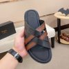 Berluti Sifnos Scritto Leather Sandal in Cacao Intenso