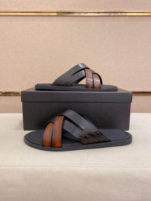 Berluti Fast Track Leather Sneaker Black Venezia Leather