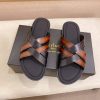 Berluti Sifnos Scritto Leather Sandal in Cacao Intenso