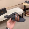 Berluti Sifnos Scritto Leather Sandal in Cacao Intenso