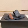 Berluti Sifnos Scritto Leather Sandal in Cacao Intenso