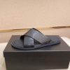 Berluti Sifnos Scritto Leather Sandal in Black