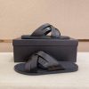 Berluti Sifnos Scritto Leather Sandal in Black