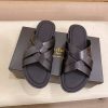 Berluti Sifnos Scritto Leather Sandal in Black