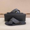 Berluti Sifnos Scritto Leather Sandal in Black
