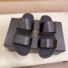 Berluti Sifnos Scritto Leather Sandal in Black
