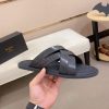 Berluti Sifnos Scritto Leather Sandal in Black
