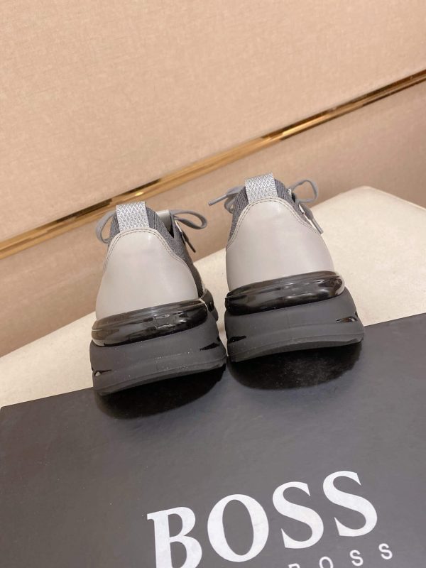 BOSS TTNM Evo Trainers with Knitted Upper in Grey