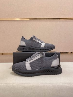 BOSS TTNM Evo Trainers with Knitted Upper in Grey