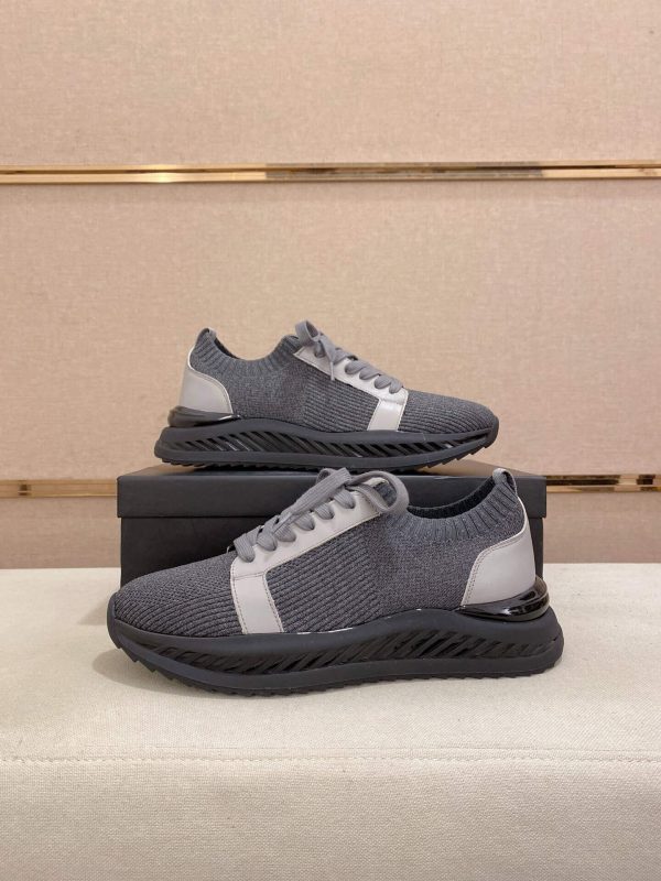 BOSS TTNM Evo Trainers with Knitted Upper in Grey
