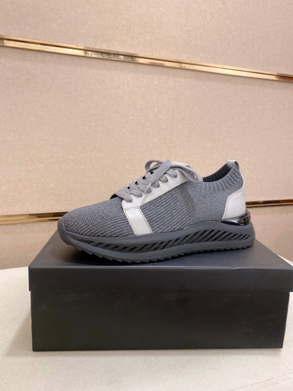 BOSS TTNM Evo Trainers with Knitted Upper in Grey