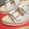 Brunello Cucinelli-Inspired Suede Double-Buckle Sandals – Sand Beige