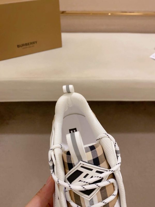 Burberry Arthur Archive Check Sneaker in White
