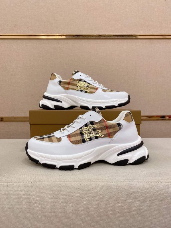 Burberry_White_Check_Sneakers Burberry White Check Sneakers
