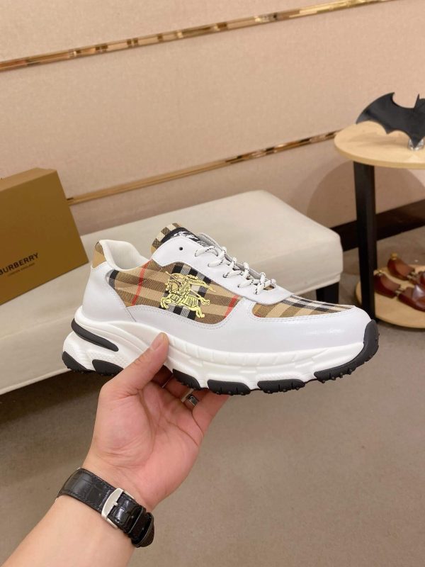Burberry_White_Check_Sneakers_5 Burberry White Check Sneakers