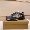 Black & Brown Burberry Check Sneakers