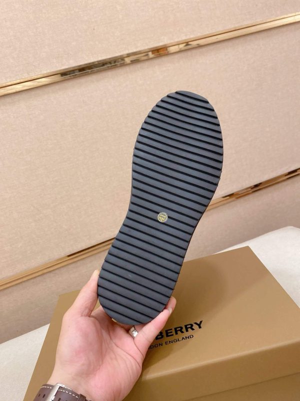 Black & Brown Burberry Check Sneakers