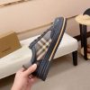 Black & Brown Burberry Check Sneakers