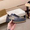 Black & Brown Burberry Check Sneakers