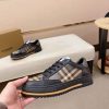 Black & Brown Burberry Check Sneakers