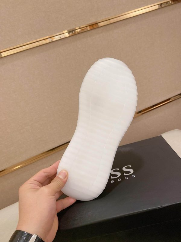 BOSS TTNM Evo Trainers with Knitted Upper in Beige