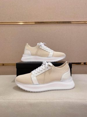 BOSS TTNM Evo Trainers with Knitted Upper in Beige