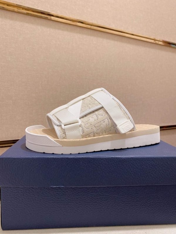 Dior Beige Dior Oblique Jacquard Alpha Sandal