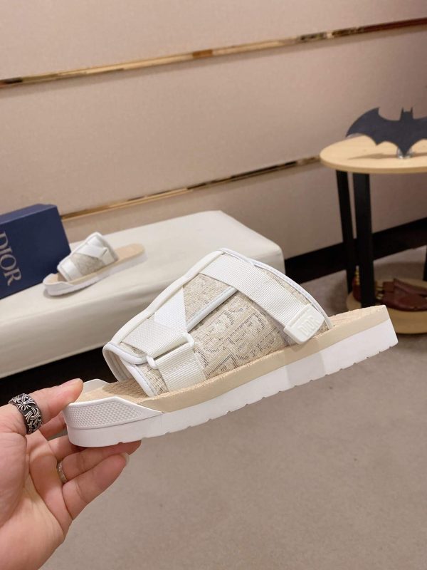 Dior Beige Dior Oblique Jacquard Alpha Sandal
