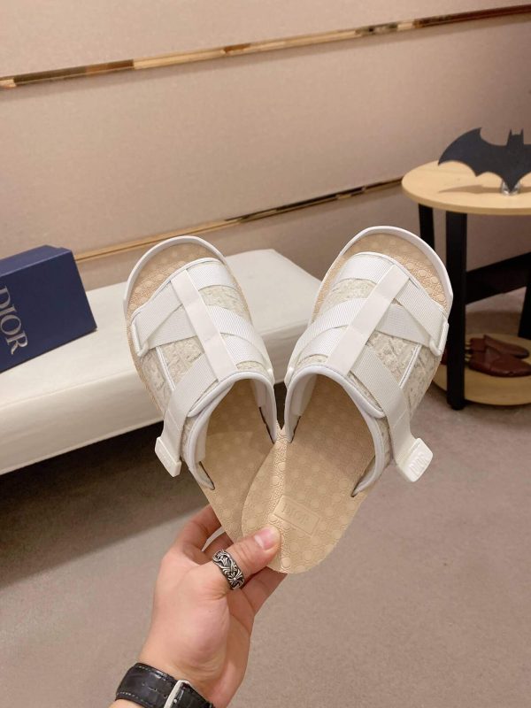 Dior Beige Dior Oblique Jacquard Alpha Sandal