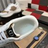 DiorB25Runnersneaker._4 Dior Runner Sneaker in White Leather and Brown Oblique Jacquard