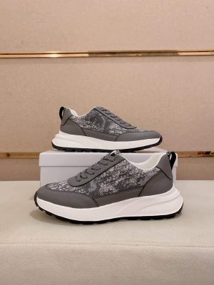 DiorB25Runnersneakerinblacksuede_whitetechnicalmesh_andblackDiorObliquecanvas_3 Dior Dior Oblique Jacquard and Grained Leather Runner Sneaker in Grey