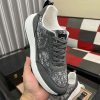 Dior Runner Sneaker in Grey Dior Oblique Jacquard and Grey Leather