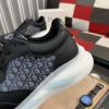 DiorB25Runnersneakerinblacksuedeandwhitetechnicalmesh_4 Dior Runner Sneaker in Black Leather and Grey Oblique Jacquard