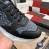 DiorB25Runnersneakerinblacksuedeandwhitetechnicalmesh_5 Dior Runner Sneaker in Black Leather and Grey Oblique Jacquard