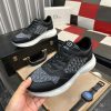DiorB25Runnersneakerinblacksuedeandwhitetechnicalmesh_6 Dior Runner Sneaker in Black Leather and Grey Oblique Jacquard