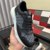 DiorB25Runnersneakerinblacksuedeandwhitetechnicalmesh_7 Dior Runner Sneaker in Black Leather and Grey Oblique Jacquard