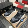 DiorB25Runnersneakerinblacksuedeandwhitetechnicalmesh_9 Dior Runner Sneaker in Black Leather and Grey Oblique Jacquard