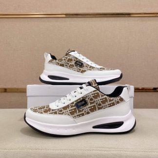 Dior Run Sneaker in Brown Dior Oblique Jacquard