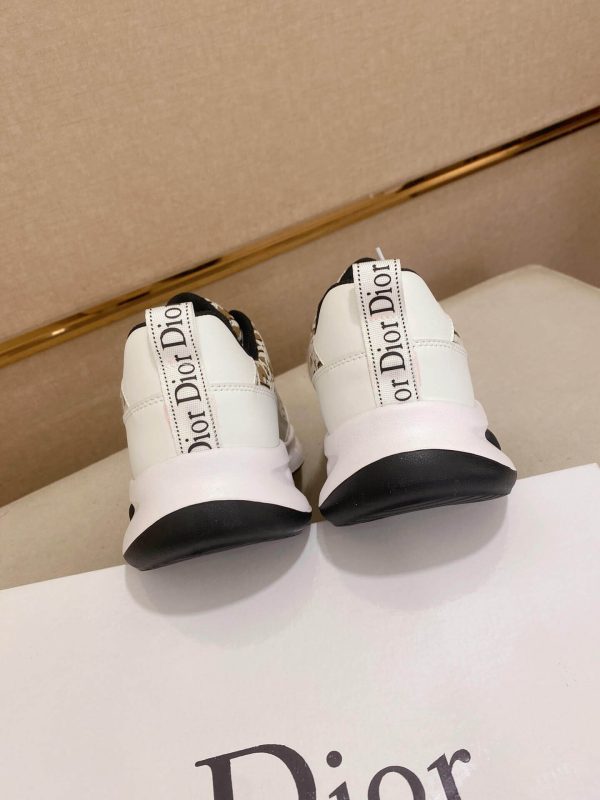 Dior Run Sneaker in Brown Dior Oblique Jacquard