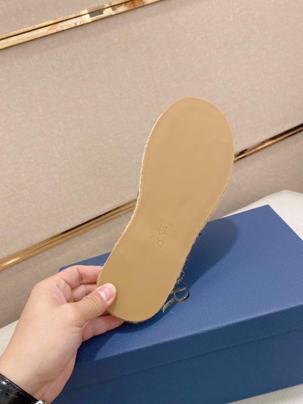 Dior Dway Slide Sandal in Black Dior Oblique Jacquard with Adjustable Self-fastening Strap