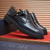 Dior Navy Blue Men's Monk Strap Shoes
