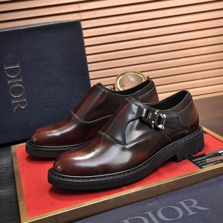 Dior Brown  Men's Monk Strap Shoes