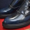 Dior Navy Blue Men's Monk Strap Shoes