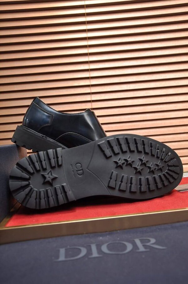 Dior Navy Blue Men's Monk Strap Shoes