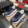 Dior Runner Sneaker in Blue Dior Oblique Jacquard and Blue Leather