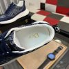 Dior Runner Sneaker in Blue Dior Oblique Jacquard and Blue Leather