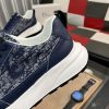 Dior Runner Sneaker in Blue Dior Oblique Jacquard and Blue Leather