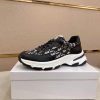 Dior Black & Grey Oblique Monogram Chunky Sneakers